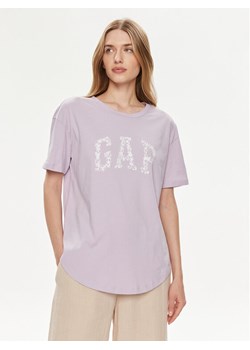 Gap T-Shirt 875093-02 Fioletowy Relaxed Fit ze sklepu MODIVO w kategorii Bluzki damskie - zdjęcie 181172943