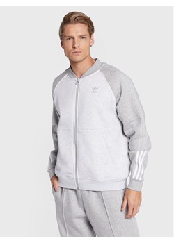 adidas Bluza Fleece Sst HI2995 Szary Relaxed Fit ze sklepu MODIVO w kategorii Bluzy męskie - zdjęcie 181172950