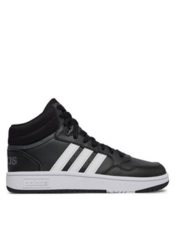 adidas Sneakersy Hoops 3.0 Mid K GW0402 Czarny ze sklepu MODIVO w kategorii Buty sportowe dziecięce - zdjęcie 181173183