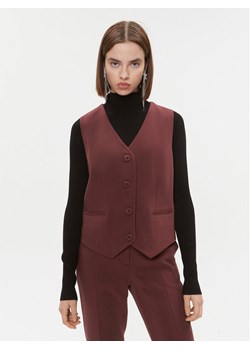 DKNY Kamizelka garniturowa UG3VX083 Bordowy Regular Fit ze sklepu MODIVO w kategorii Kamizelki damskie - zdjęcie 181173191