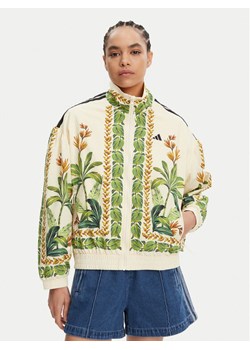 adidas Kurtka bomber FARM JD6304 Beżowy Loose Fit ze sklepu MODIVO w kategorii Kurtki damskie - zdjęcie 181173421