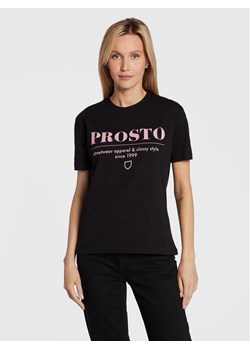 PROSTO. T-Shirt KLASYK Doji 1293 Czarny Regular Fit ze sklepu MODIVO w kategorii Bluzki damskie - zdjęcie 181173483