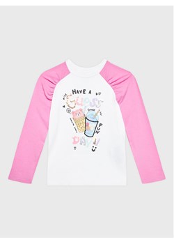 Guess Bluzka K3RI07 K6YW3 Biały Regular Fit ze sklepu MODIVO w kategorii Bluzki dziewczęce - zdjęcie 181173484