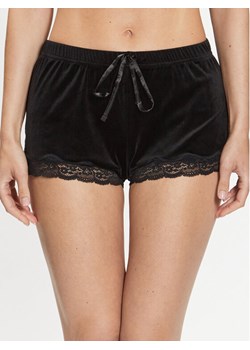 Hunkemöller Szorty piżamowe Scallop 169177 Czarny Feminine Fit ze sklepu MODIVO w kategorii Piżamy damskie - zdjęcie 181173694