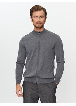 Boss Kardigan Balonso-L 50476347 Szary Regular Fit ze sklepu MODIVO w kategorii Swetry męskie - zdjęcie 181173713