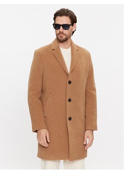Tommy Hilfiger Płaszcz wełniany MW0MW32963 Brązowy Regular Fit ze sklepu MODIVO w kategorii Płaszcze męskie - zdjęcie 181173750