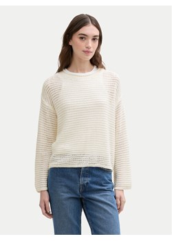 Tom Tailor Denim Sweter 1045610 Écru Loose Fit ze sklepu MODIVO w kategorii Swetry damskie - zdjęcie 181174140