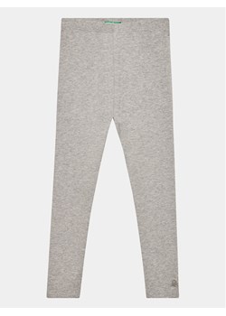United Colors Of Benetton Legginsy 3MT1CF02G Szary Slim Fit ze sklepu MODIVO w kategorii Spodnie dziewczęce - zdjęcie 181174200