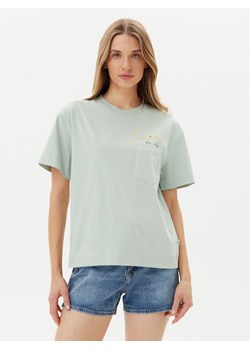 Lee T-Shirt Embroidery Pocket 112363833 Zielony Relaxed Fit ze sklepu MODIVO w kategorii Bluzki damskie - zdjęcie 181174311