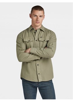 G-Star Raw Koszula Marine D24963-D454 Zielony Slim Fit ze sklepu MODIVO w kategorii Koszule męskie - zdjęcie 181174320
