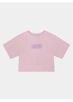 DKNY T-Shirt D35T02 D Różowy Regular Fit ze sklepu MODIVO w kategorii Bluzki dziewczęce - zdjęcie 181174350