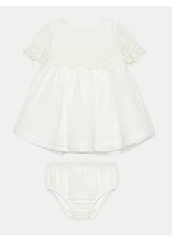 Mayoral Sukienka elegancka 1826 Biały Regular Fit ze sklepu MODIVO w kategorii Ubranka do chrztu - zdjęcie 181174410
