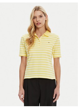 Tommy Hilfiger Polo 1985 WW0WW43224 Żółty Regular Fit ze sklepu MODIVO w kategorii Bluzki damskie - zdjęcie 181174433