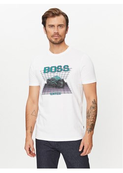 Boss T-Shirt Teenter 50503551 Biały Regular Fit ze sklepu MODIVO w kategorii T-shirty męskie - zdjęcie 181174481