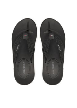 Tommy Hilfiger Japonki Molded Web Beach Sandal FM0FM05434 Czarny ze sklepu MODIVO w kategorii Klapki męskie - zdjęcie 181174601