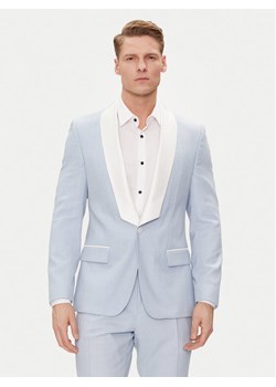 Hugo Marynarka Henry242E1X 50513750 Błękitny Slim Fit ze sklepu MODIVO w kategorii Marynarki męskie - zdjęcie 181174643