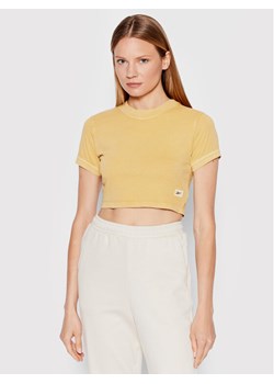 Reebok T-Shirt Natural Dye HK4969 Żółty Slim Fit ze sklepu MODIVO w kategorii Bluzki damskie - zdjęcie 181174772