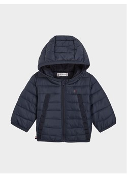 Tommy Hilfiger Kurtka przejściowa Monotype Tape KN0KN01722 Granatowy Regular Fit ze sklepu MODIVO w kategorii Kombinezony i kurtki - zdjęcie 181174784