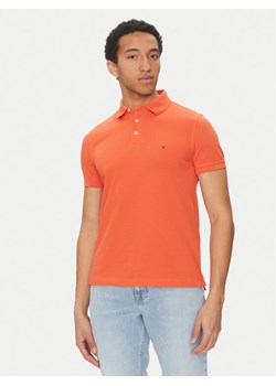 Tommy Hilfiger Polo 1985 MW0MW17771 Pomarańczowy Slim Fit ze sklepu MODIVO w kategorii T-shirty męskie - zdjęcie 181175043