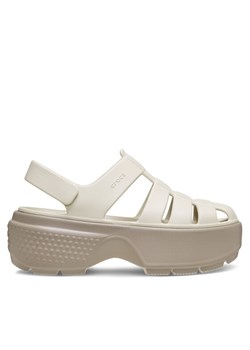 Crocs Sandały Stomp Fisherman Sandal 209938 Szary ze sklepu MODIVO w kategorii Sandały damskie - zdjęcie 181175053