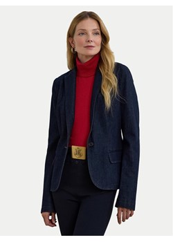 LAUREN RALPH LAUREN Marynarka 200957636001 Granatowy Straight Fit ze sklepu MODIVO w kategorii Marynarki damskie - zdjęcie 181175333
