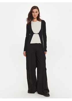 Sisley Kardigan 1WTHM6021 Czarny Slim Fit ze sklepu MODIVO w kategorii Swetry damskie - zdjęcie 181175344