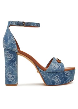 Guess Sandały FLJSE2 FAL03 Niebieski - id: 0000304888892 - marki Guess - 181175421 Guess Sandały FLJSE2 FAL03 Niebieski ze sklepu MODIVO w kategorii Sandały damskie - zdjęcie 181175421