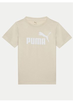 Puma T-Shirt Ess No. 1 Logo 684892 Beżowy Regular Fit - id: 0000304580451 - marki Puma - 181175554 Puma T-Shirt Ess No. 1 Logo 684892 Beżowy Regular Fit ze sklepu MODIVO w kategorii Bluzki dziewczęce - zdjęcie 181175554