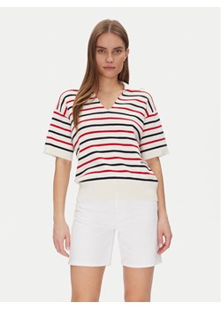 Tommy Hilfiger Sweter Mini Stp Co Open Polo Ss Swt WW0WW45400 Kolorowy Regular Fit ze sklepu MODIVO w kategorii Swetry damskie - zdjęcie 181175790