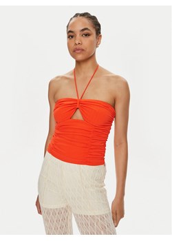 Gestuz Top Alicia 10909080 Pomarańczowy Slim Fit ze sklepu MODIVO w kategorii Bluzki damskie - zdjęcie 181175962