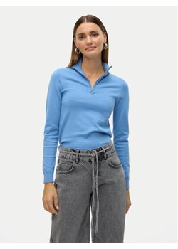 Vero Moda Sweter Happiness 10317993 Niebieski Slim Fit ze sklepu MODIVO w kategorii Swetry damskie - zdjęcie 181176011