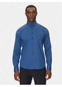 Calvin Klein Koszula K10K114298 Niebieski Slim Fit ze sklepu MODIVO w kategorii Koszule męskie - zdjęcie 181176072