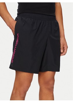 Under Armour Szorty sportowe Ua Woven Wdmk Shorts 1383356-003 Czarny Loose Fit ze sklepu MODIVO w kategorii Spodenki męskie - zdjęcie 181176284