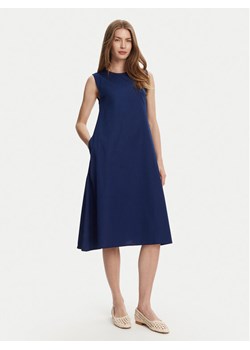Selmark Sukienka letnia BL495 Granatowy Regular Fit ze sklepu MODIVO w kategorii Sukienki - zdjęcie 181176422