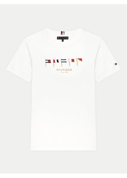 Tommy Hilfiger T-Shirt Multiflag KB0KB09532 D Biały Regular Fit ze sklepu MODIVO w kategorii T-shirty chłopięce - zdjęcie 181176433