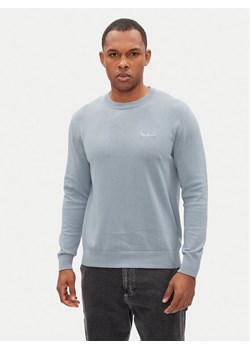 Pepe Jeans Sweter Essential PM702512 Błękitny Regular Fit ze sklepu MODIVO w kategorii Swetry męskie - zdjęcie 181176734