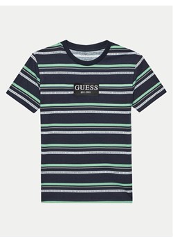 Guess T-Shirt L4YI24 K8HM3 Granatowy Regular Fit ze sklepu MODIVO w kategorii T-shirty chłopięce - zdjęcie 181176810