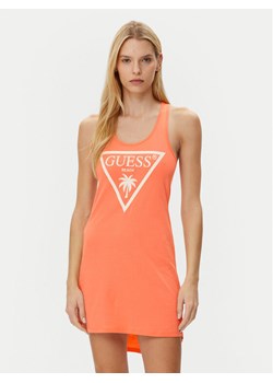 Guess Sukienka codzienna E3GP03 JA914 Pomarańczowy Regular Fit ze sklepu MODIVO w kategorii Sukienki - zdjęcie 181176813