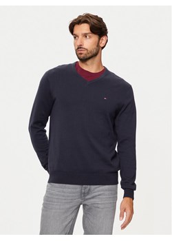 Tommy Hilfiger Sweter Essential MW0MW14745 Granatowy Regular Fit ze sklepu MODIVO w kategorii Swetry męskie - zdjęcie 181176890