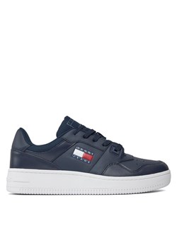 Tommy Jeans Sneakersy Tjm Retro Basket Ess EM0EM01395 Granatowy ze sklepu MODIVO w kategorii Buty sportowe męskie - zdjęcie 181176900
