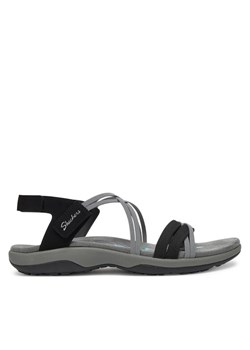 Skechers Sandały Reggae Slim-Takes Two 163112/BKCC Czarny ze sklepu MODIVO w kategorii Sandały damskie - zdjęcie 181176934