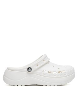 Crocs Klapki BAYA PLATFORM CLOG 208186-100 Biały ze sklepu MODIVO w kategorii Klapki damskie - zdjęcie 181176993