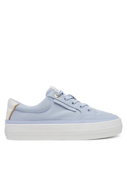 Tommy Hilfiger Sneakersy Essential Vulc Textile Sneaker FW0FW08323 Błękitny ze sklepu MODIVO w kategorii Buty sportowe damskie - zdjęcie 181177163
