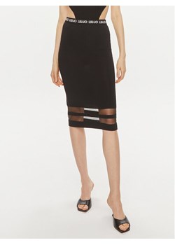 Liu Jo Spódnica ołówkowa Ecs Gonna Maglia Lon TA4224 MS36L Czarny Slim Fit ze sklepu MODIVO w kategorii Spódnice - zdjęcie 181177370