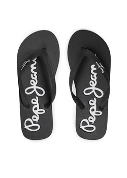 Pepe Jeans Japonki Bay Beach Basic M PMS70128 Czarny ze sklepu MODIVO w kategorii Klapki męskie - zdjęcie 181177371