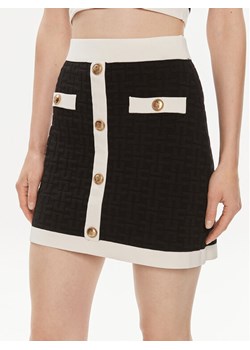 Elisabetta Franchi Spódnica mini GK-98B-42E2-004477 Czarny Slim Fit ze sklepu MODIVO w kategorii Spódnice - zdjęcie 181177413