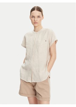 Tommy Hilfiger Koszula WW0WW44715 Beżowy Regular Fit ze sklepu MODIVO w kategorii Koszule damskie - zdjęcie 181177503