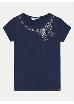 Mayoral T-Shirt 174 Granatowy Regular Fit ze sklepu MODIVO w kategorii Bluzki dziewczęce - zdjęcie 181177513