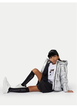 Karl Lagerfeld Kids Kurtka zimowa Z30233 D Srebrny Regular Fit ze sklepu MODIVO w kategorii Kurtki dziewczęce - zdjęcie 181177560