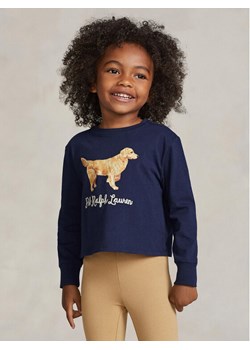 Polo Ralph Lauren Bluzka Ls Dog Tee 312916817001 Granatowy Regular Fit ze sklepu MODIVO w kategorii Bluzki dziewczęce - zdjęcie 181177730